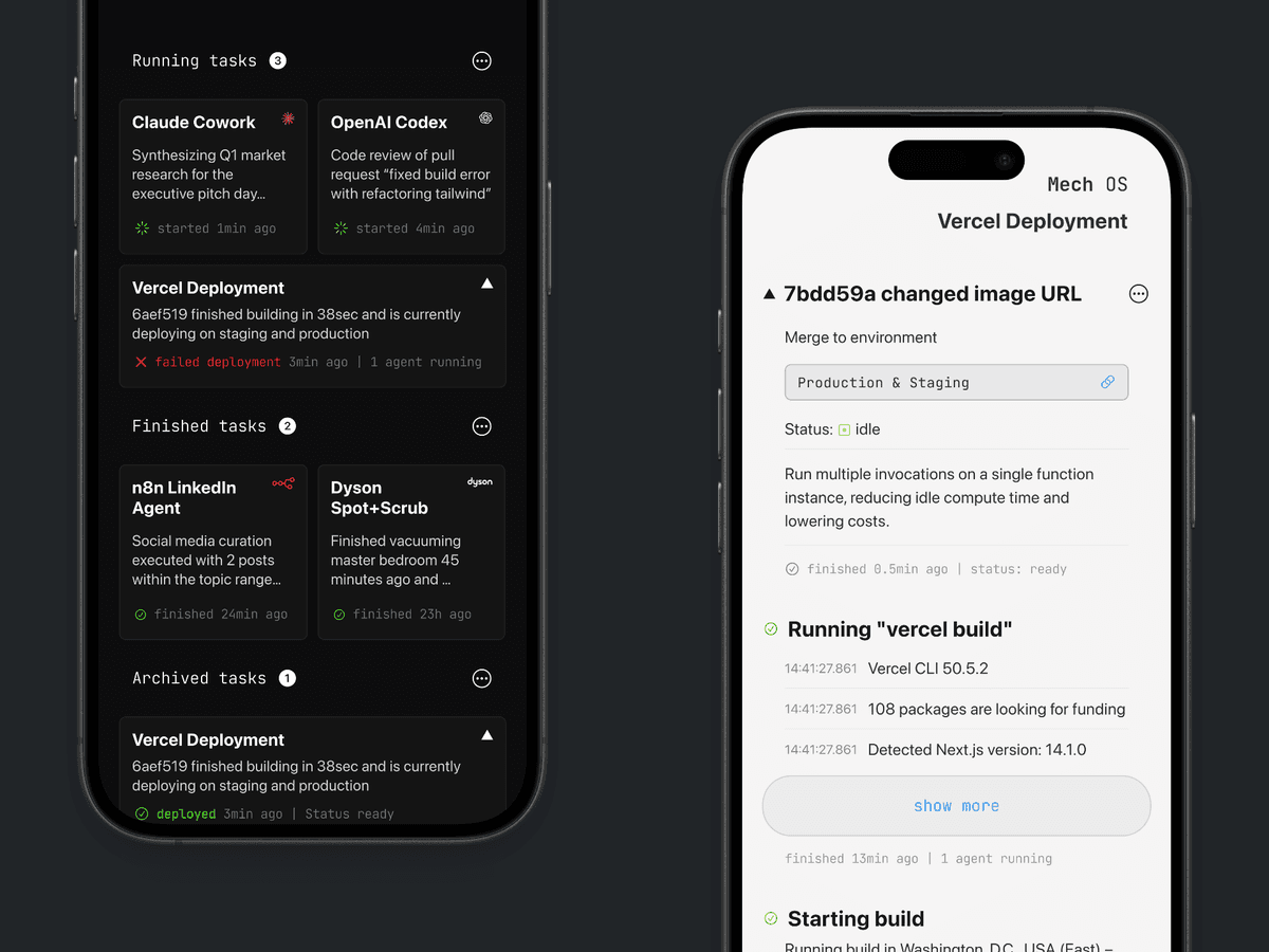 Agent Orchestration on iOS preview