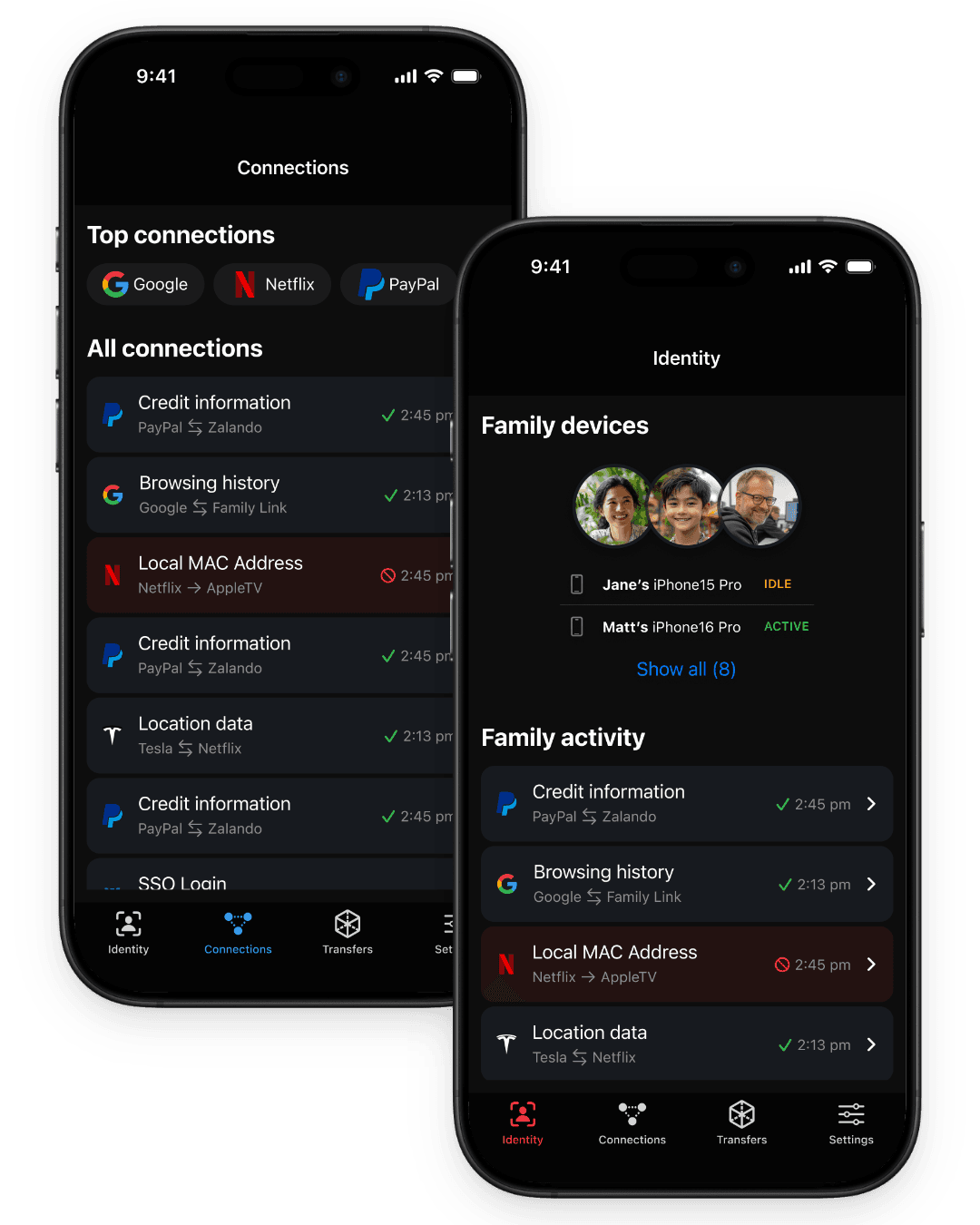 Identity - See where your data is going preview