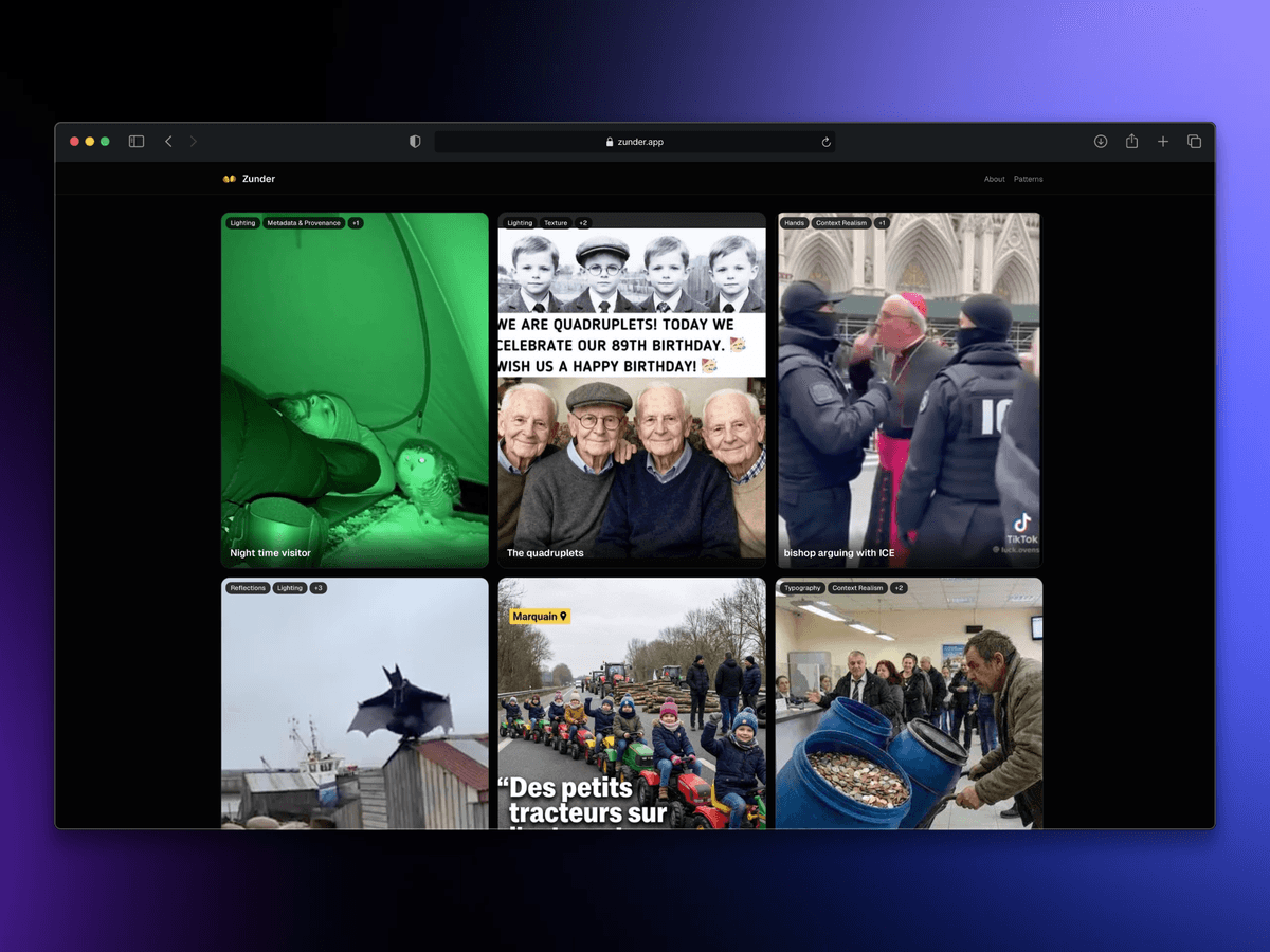 Zunder - Learn to spot AI preview